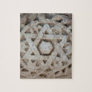 Alte Davidstern-Schnitzerei, Israel Puzzle