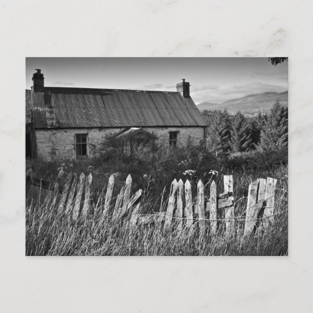 Alte Derelicte Hütte Postkarte (Vorderseite)