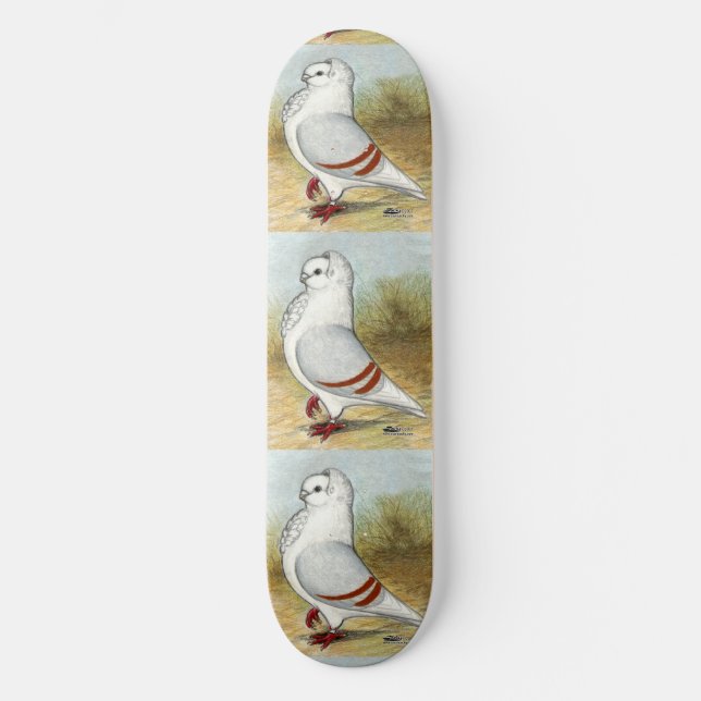Alte Deutsche Eukalaube Stehend groß Skateboard (Vorderseite)