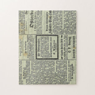 Alte deutsche Zeitungspuzzle Puzzle