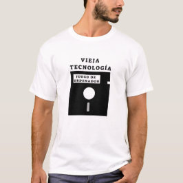 alte Diskette und spanischer Text: vieja tecnologí T-Shirt