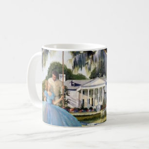 Alte Dixie-Herrenhaus-Romanze aus der Zeit des ame Kaffeetasse