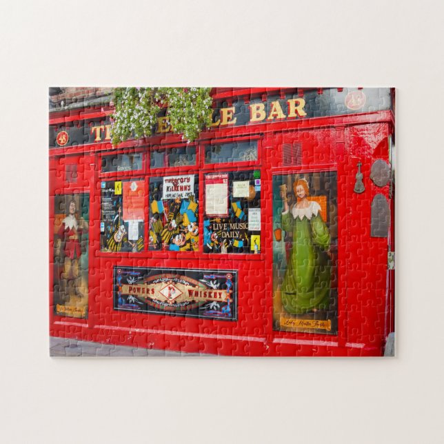 Alte Dubliner Pubs. Irland Puzzle (Horizontal)