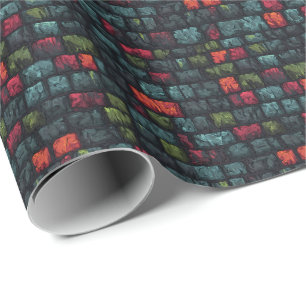 Alte Dungeon-Steinziegel D&D Mittelalter Fantasy Geschenkpapier