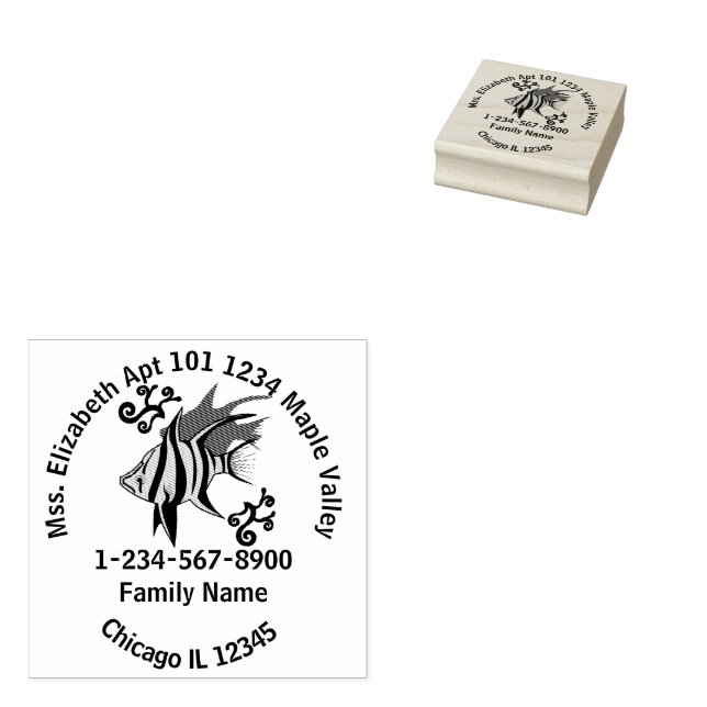 Alte Ehefrau - Notfallinformationen Gummistempel (Stempel)
