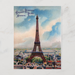 Alte Eiffelturm-Postkarte Paris Postkarte