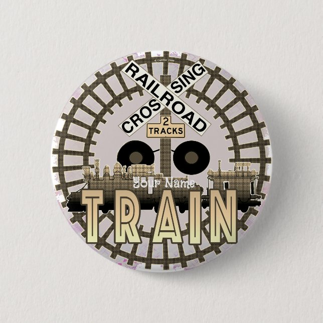 Alte Eisenbahn  Button (Vorderseite)