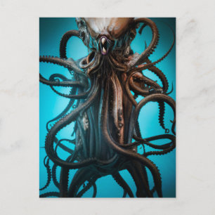 Alte Eldtich Deep Ocean Horror Postkarte