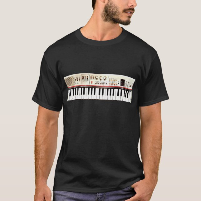 Alte elektrische Tastatur T-Shirt (Vorderseite)