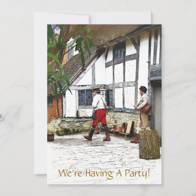 ALTE ENGLAND-EINLADUNG (Vorderseite)