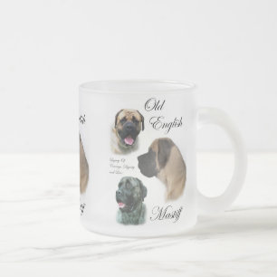 Alte englische Mastiff-Geschenke Mattglastasse