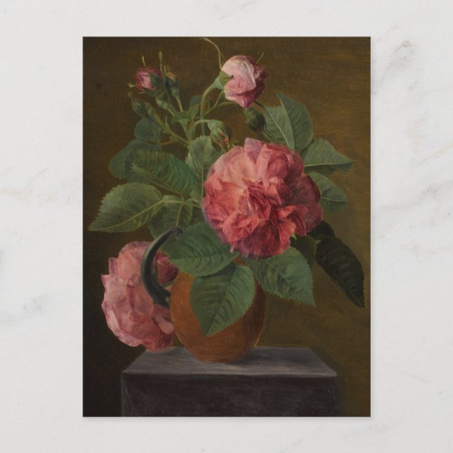 Alte englische Rose - Jan Frans van Dael Postkarte (Vorderseite)