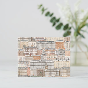Alte europäische Gebäude Große Postkarte