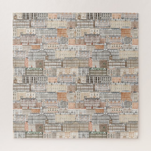 Alte europäische Gebäude Puzzle (Vertikal)