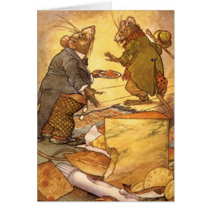 Alte Fabel von Äsop, Landmaus, Stadtmaus