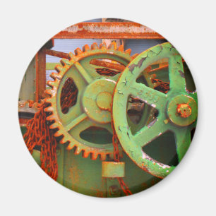 Alte Fabrikmaschinerie Zahnräder Räder Vieux Hull Magnet