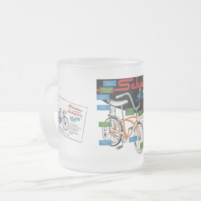 Alte Fahrradwerbung Mattglastasse (Vorderseite Links)