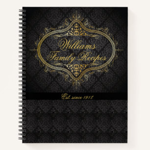 Alte Familienrezepte personalisiert Notizbuch