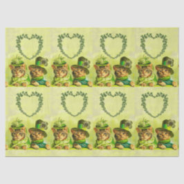 ALTE FASHION ST.PATRICK'S DAKATS HERZMONOGRAM SEIDENPAPIER