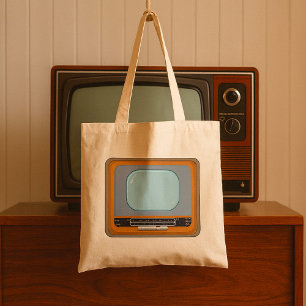 Alte Fernsehfernseher Retro TV-Tasche Tragetasche