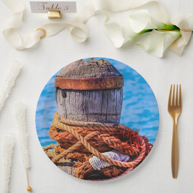 Alte Festungsbollard Pappteller (Hochzeit)