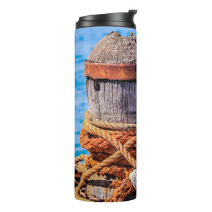 Alte Festungsbollard Thermosbecher