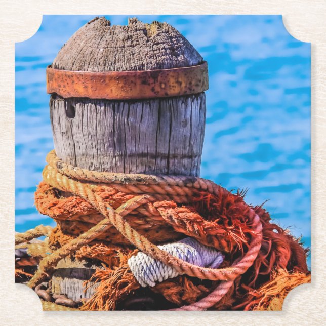 Alte Festungsbollard Untersetzer (Vorderseite)