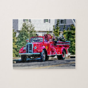 Alte Feuerwehrauto Puzzle