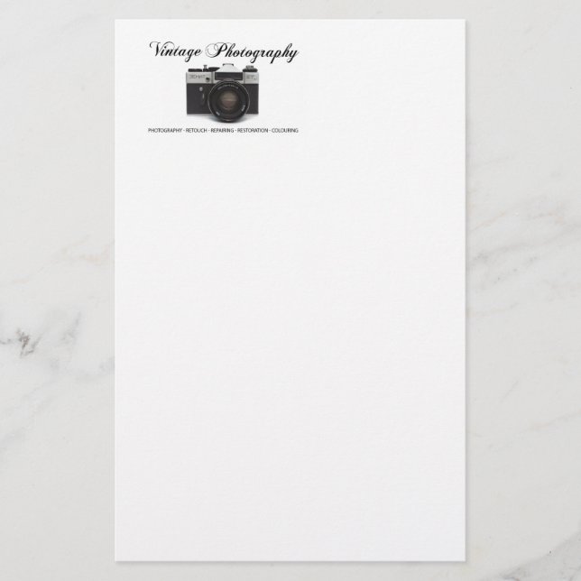 Alte Filmkamera Briefpapier (Vorderseite)