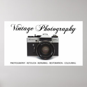 Alte Filmkamera Poster
