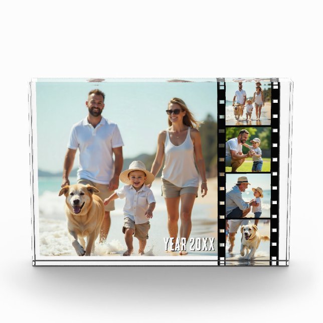 Alte Filmstreifen mit mehreren Fotos, Family Foto  (Vorderseite)