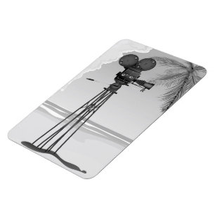 Alte Filmzeit Vintage Filmkamera. Magnet