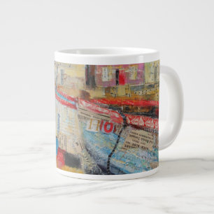 Alte Fischerboote 2013 Jumbo-Tasse