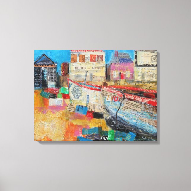 Alte Fischerboote 2013 Leinwanddruck (Vorderseite)