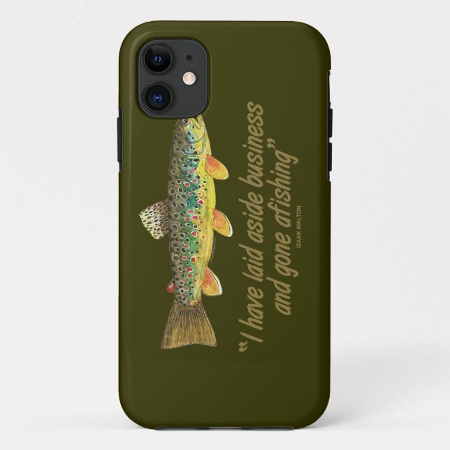 Alte Fischereiwörter Case-Mate iPhone Hülle (Rückseite)