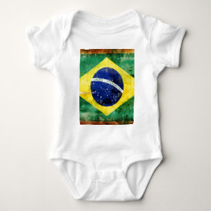 Alte Flagge Brasiliens Baby Strampler