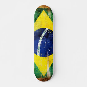 Alte Flagge Brasiliens Skateboard