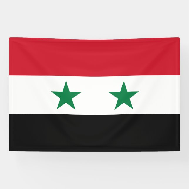 Alte Flagge Syriens Banner (Horizontal)