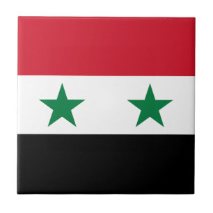 Alte Flagge Syriens Fliese