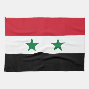 Alte Flagge Syriens Geschirrtuch