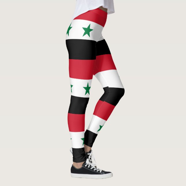 Alte Flagge Syriens Leggings (Rechts)