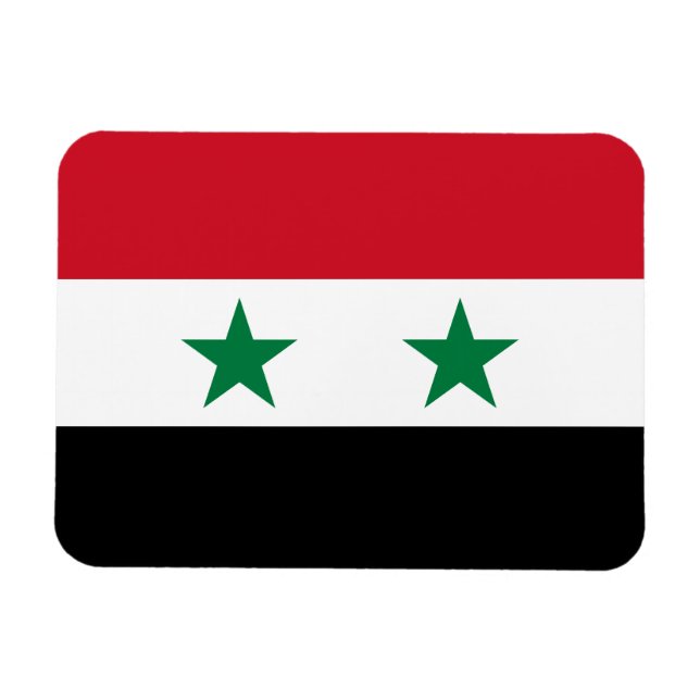 Alte Flagge Syriens Magnet (Horizontal)
