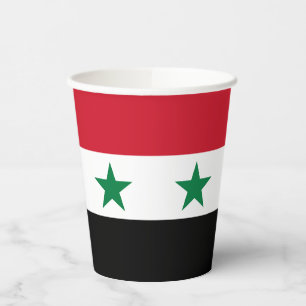 Alte Flagge Syriens Pappbecher