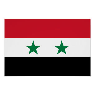 Alte Flagge Syriens Poster