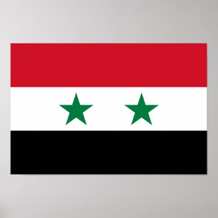 Alte Flagge Syriens Poster