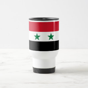 Alte Flagge Syriens Reisebecher