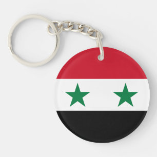Alte Flagge Syriens Schlüsselanhänger