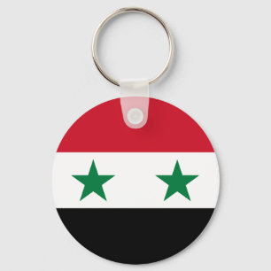 Alte Flagge Syriens Schlüsselanhänger