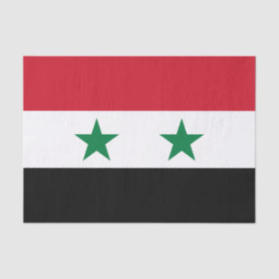 Alte Flagge Syriens Seidenpapier