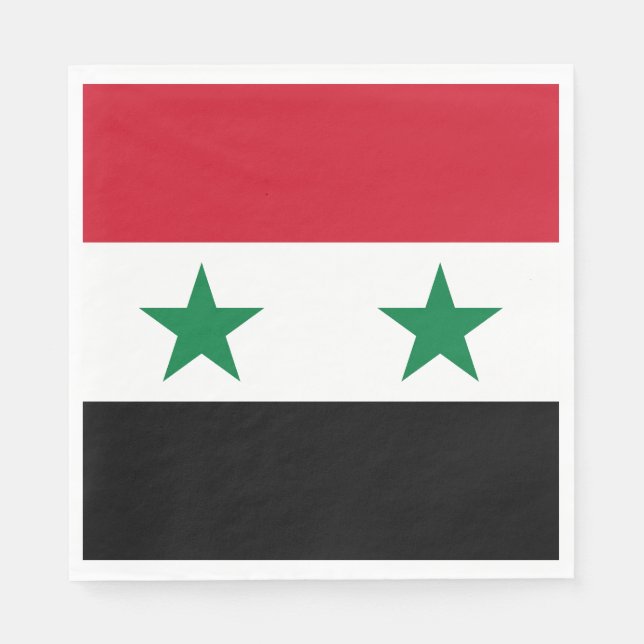Alte Flagge Syriens Serviette (Vorderseite)